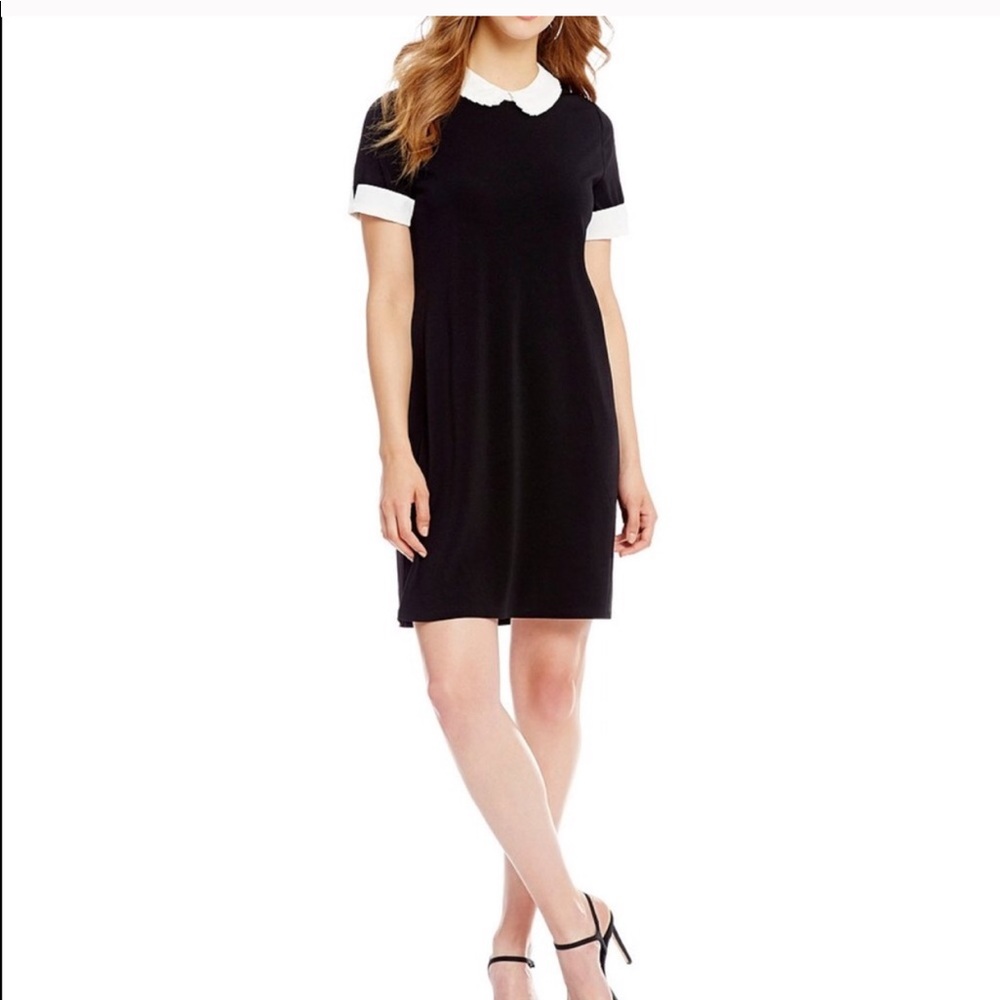 NWOT Cece White Collared Short Sleeve Dress